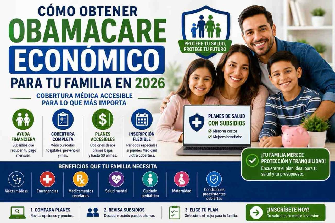 Cómo Obtener Obamacare Económico para Tu Familia en 2026