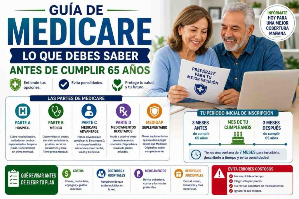 GuÃ­a de Medicare: Lo Que Debes Saber Antes de Cumplir 65 AÃ±os