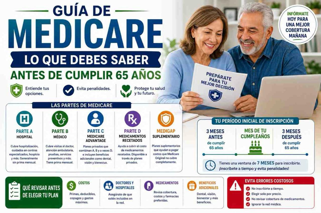 GuÃa de Medicare: Lo Que Debes Saber Antes de Cumplir 65 Años
