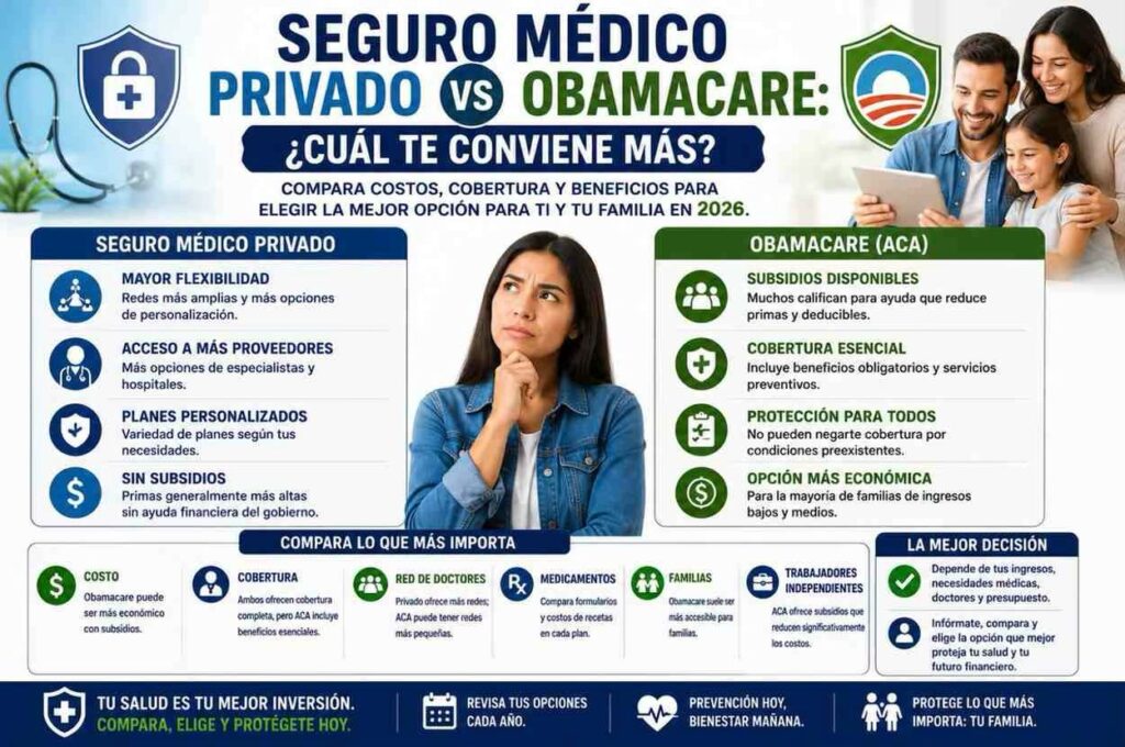 Seguro MÃ©dico Privado vs Obamacare: CuÃ¡l Te Conviene MÃ¡s