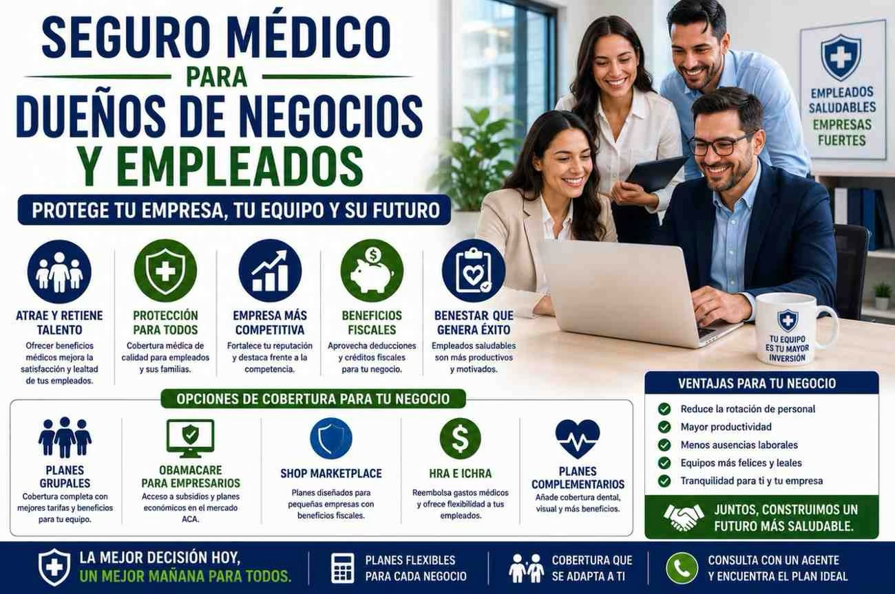 Seguro Médico para Dueños de Negocios y Empleados