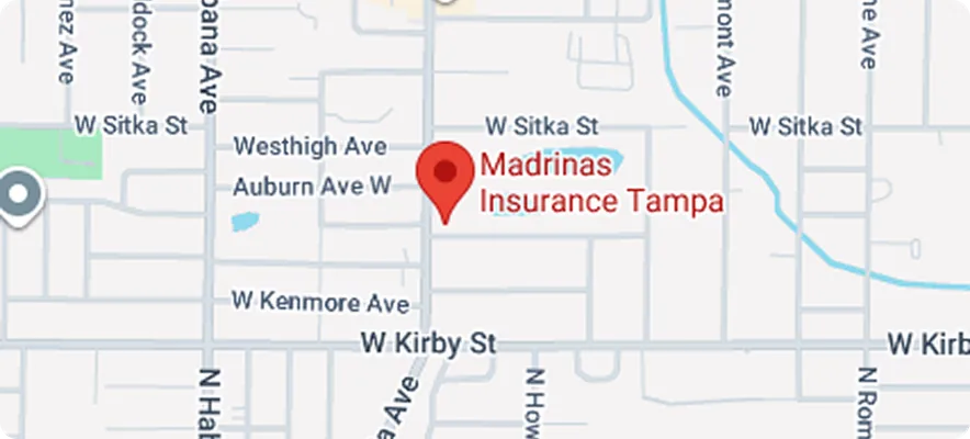 Map of the Madrinas Insurance Tampa office — open in Google Maps