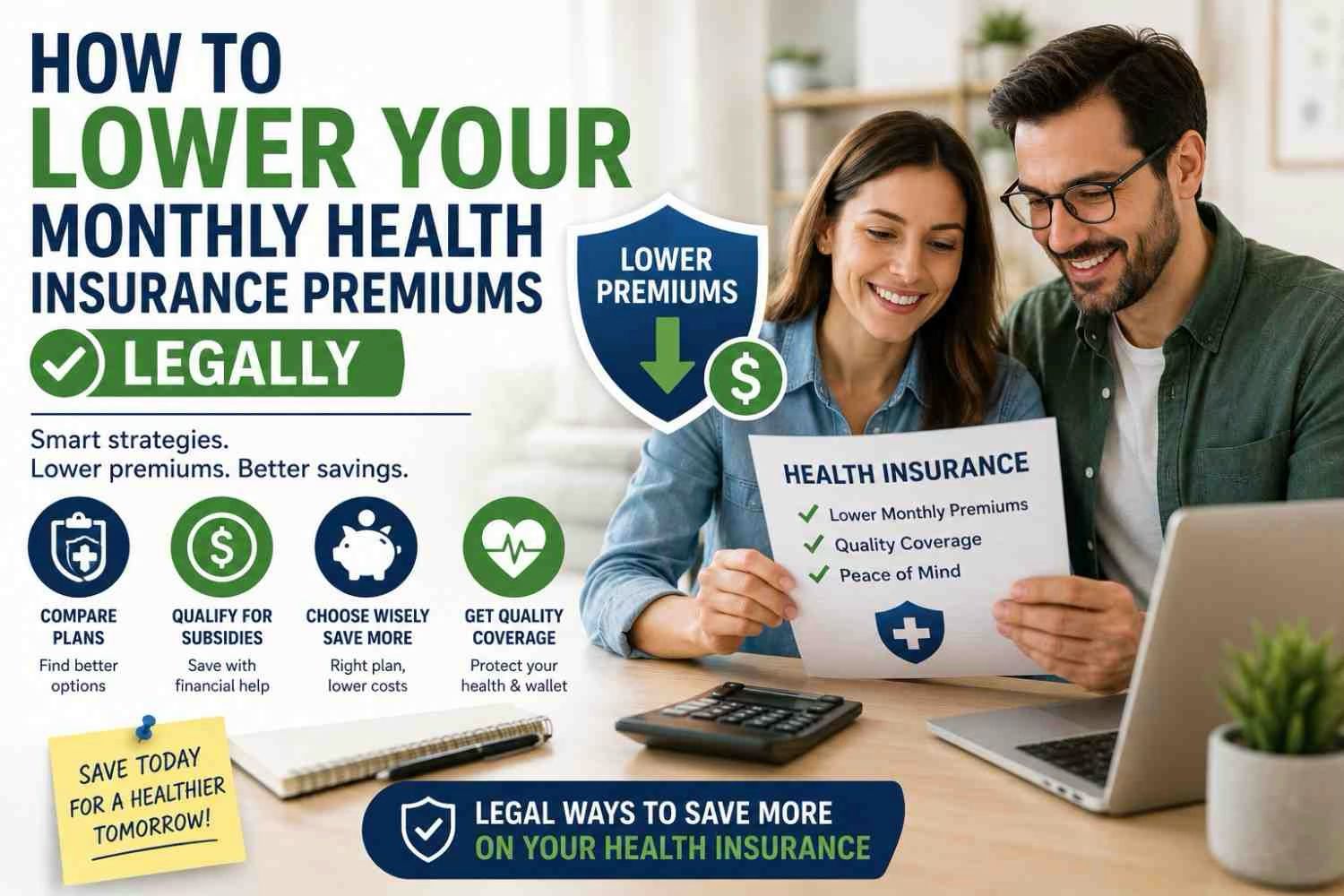 How to Lower Your Monthly Health Insurance Premiums Legally